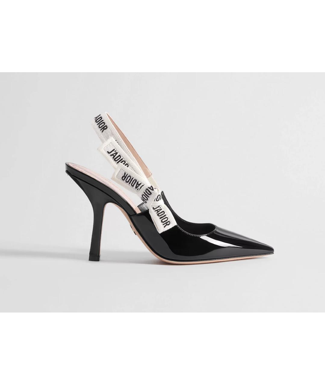 CHRISTIAN DIOR Черные туфли из лакированной кожи, фото 4