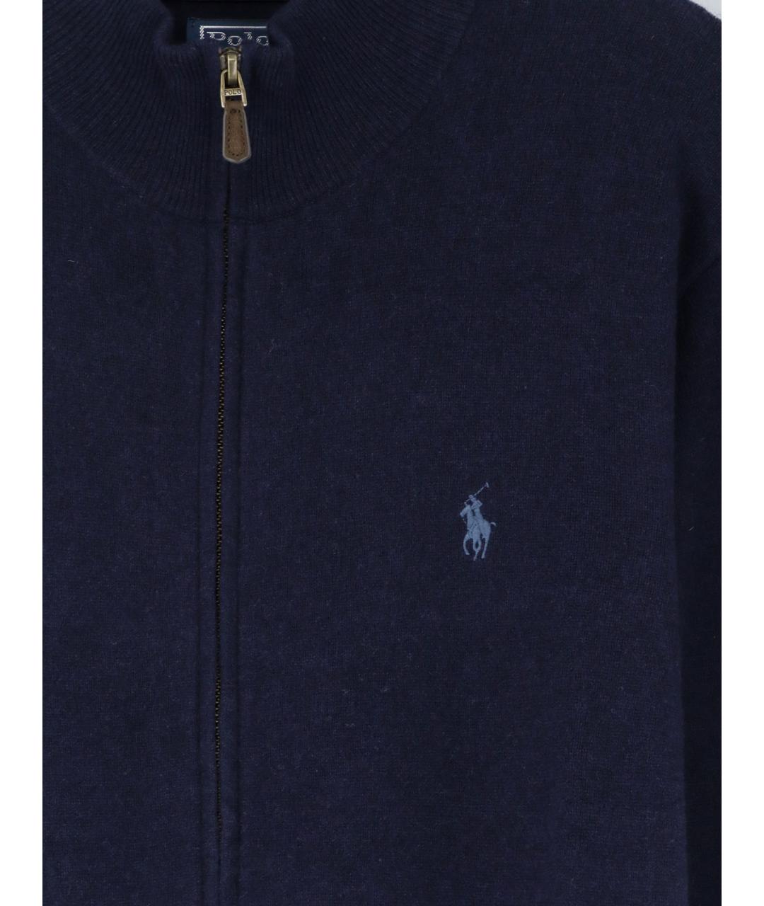 POLO RALPH LAUREN Синий шерстяной джемпер / свитер, фото 3