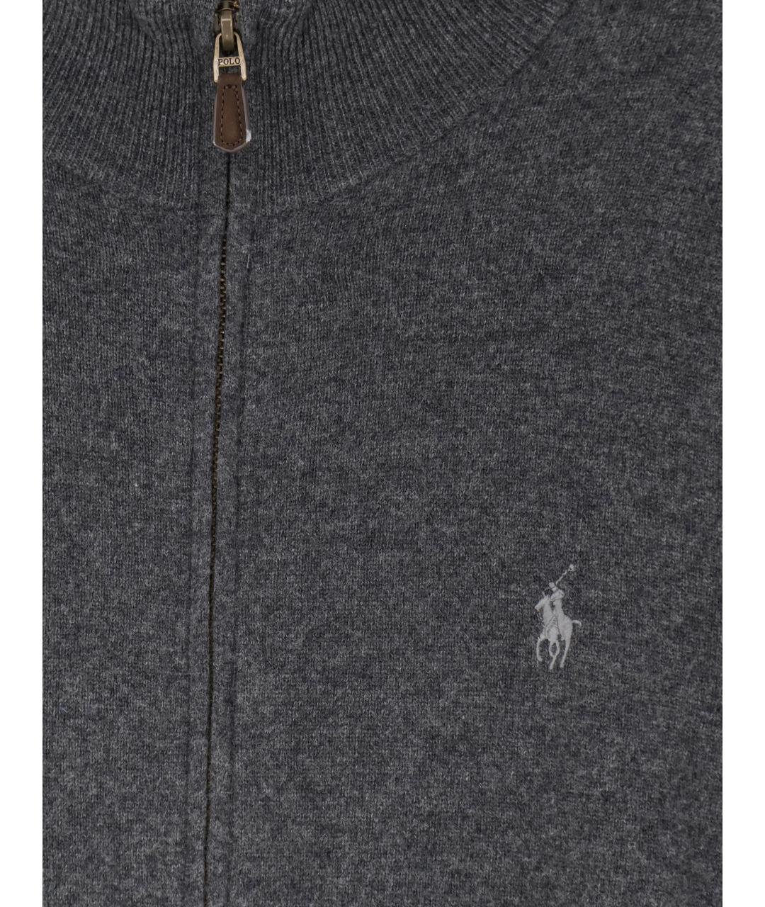 POLO RALPH LAUREN Серый шерстяной джемпер / свитер, фото 3