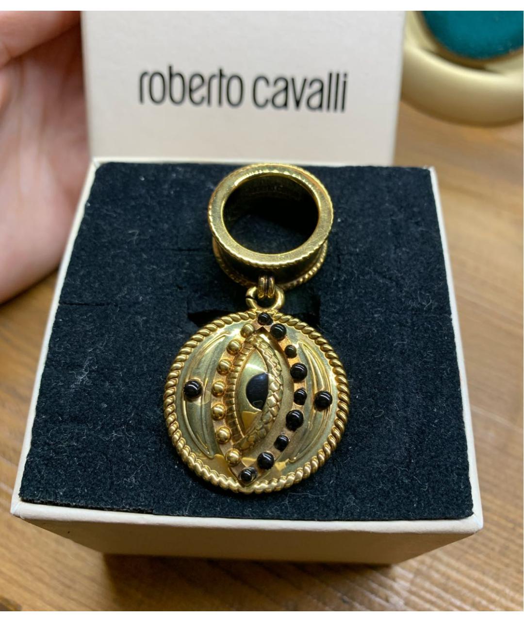 ROBERTO CAVALLI Золотое металлическое кольцо, фото 8