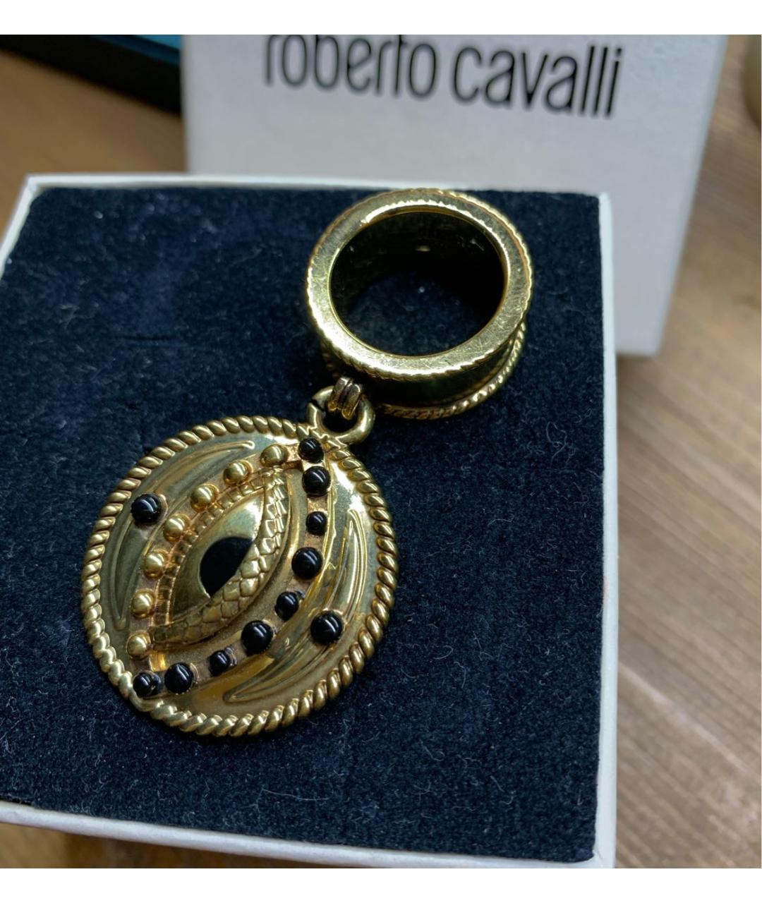 ROBERTO CAVALLI Золотое металлическое кольцо, фото 7