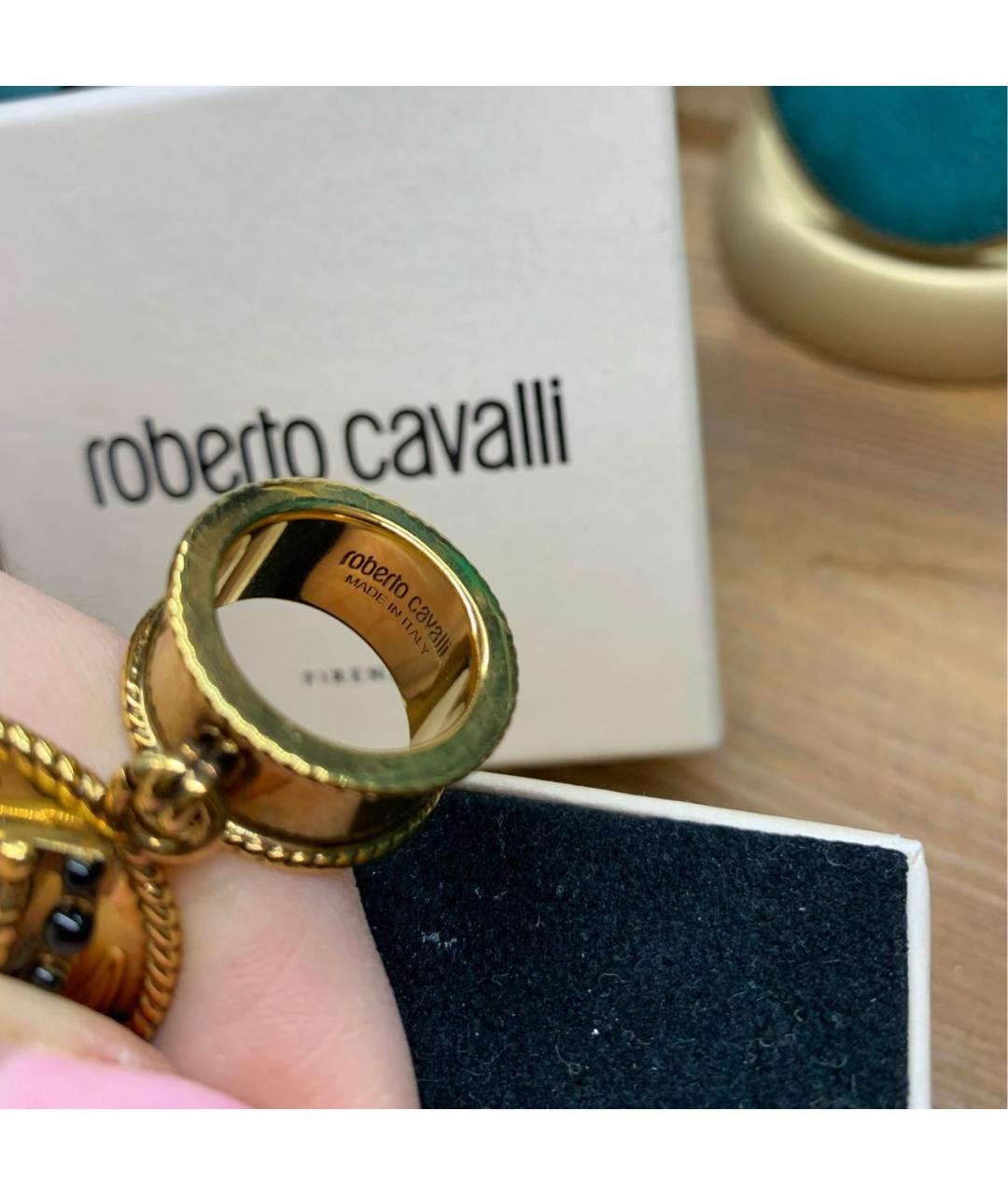 ROBERTO CAVALLI Золотое металлическое кольцо, фото 5