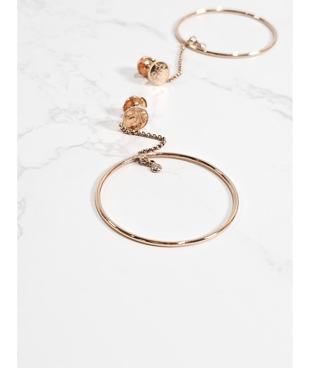 HERMES Золотые серьги из розового золота, фото 2