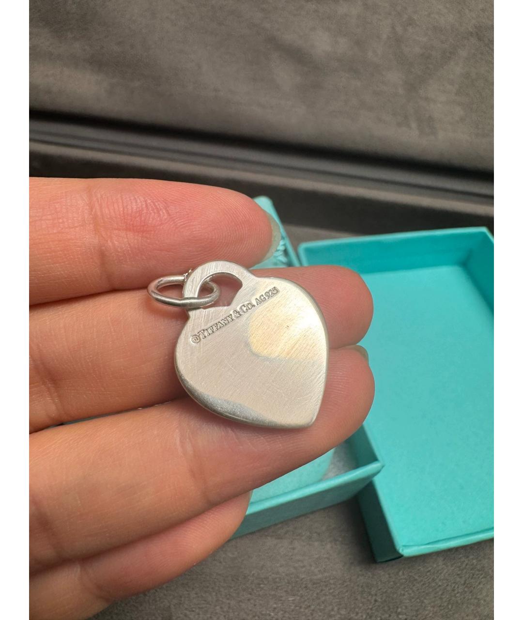 TIFFANY&CO Розовая серебряная подвеска, фото 8