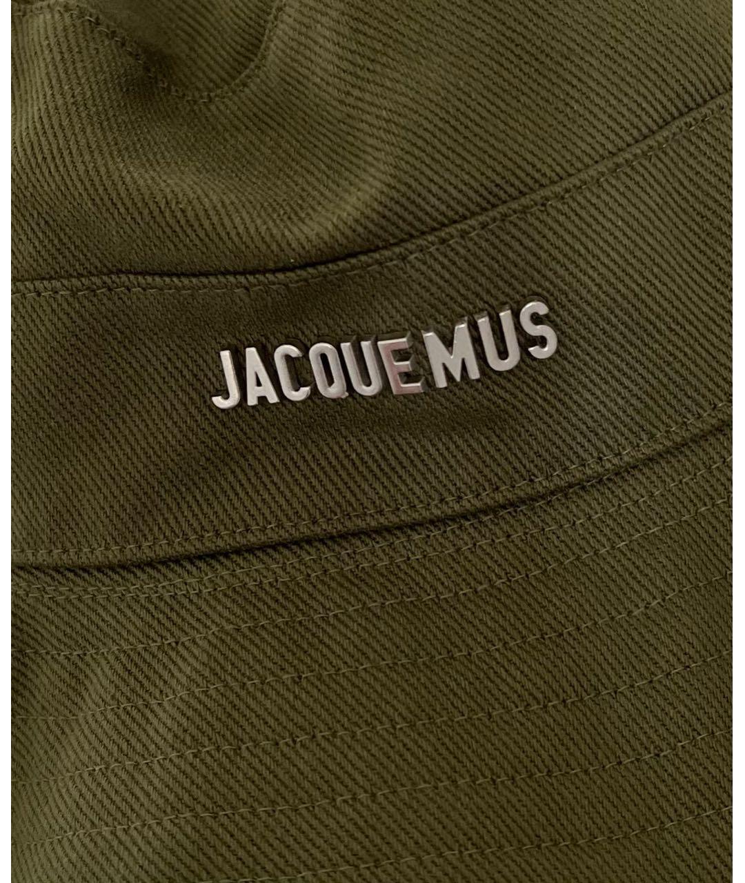 JACQUEMUS Хаки хлопковая панама, фото 3