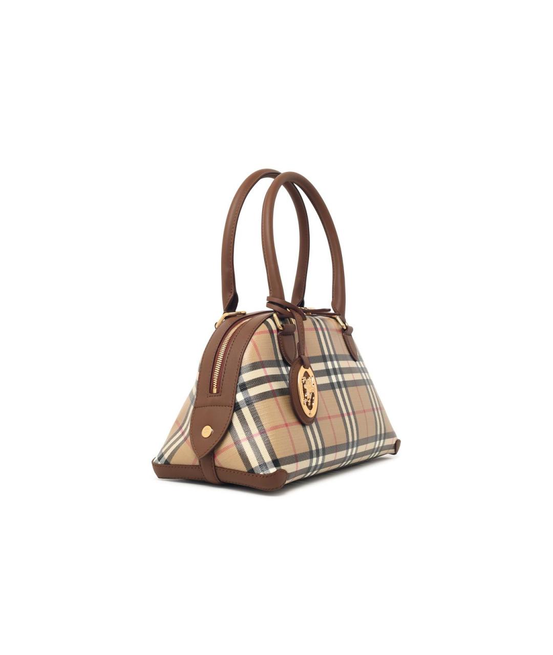BURBERRY Бежевая сумка тоут из канвы, фото 2