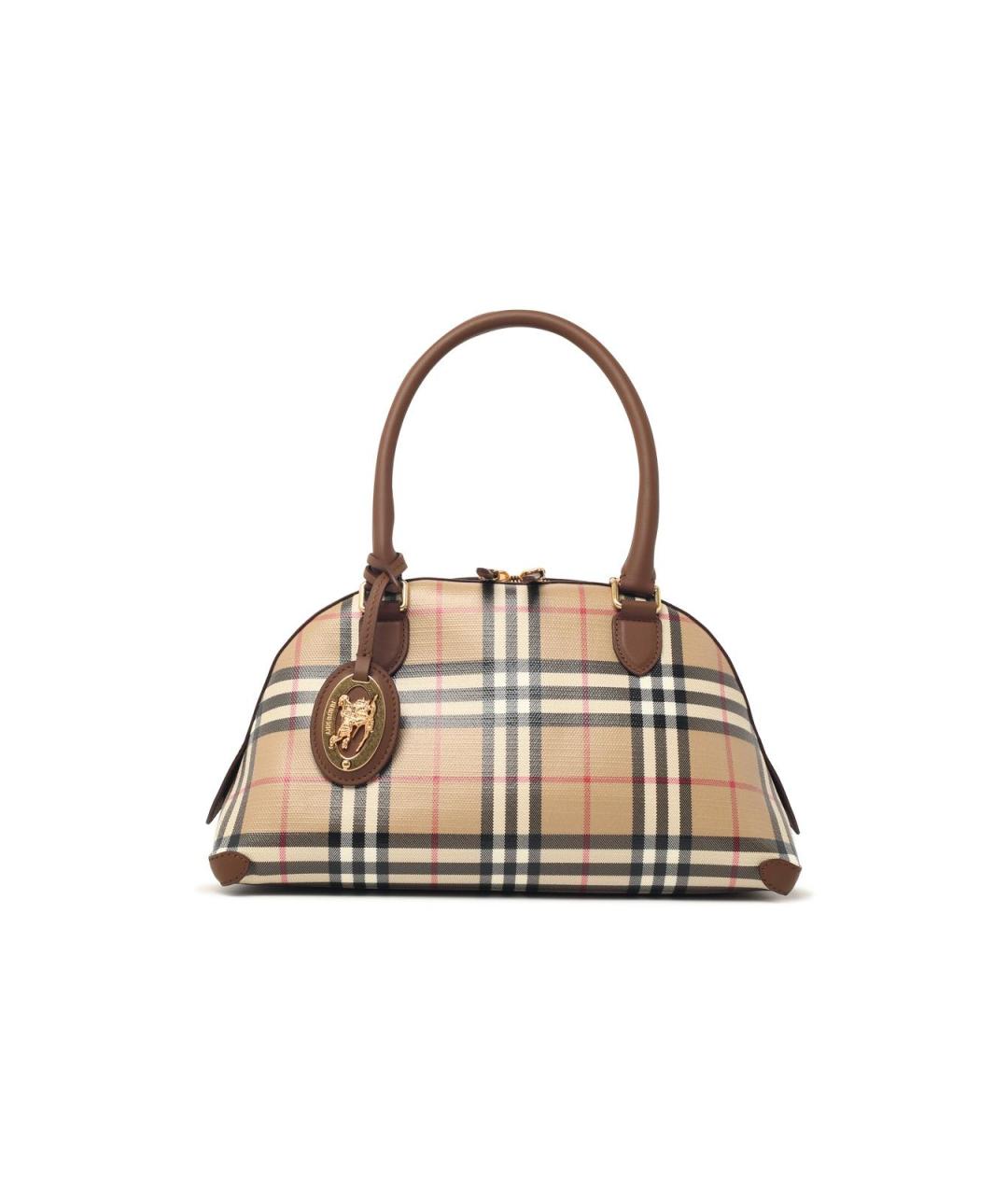 BURBERRY Бежевая сумка тоут из канвы, фото 1
