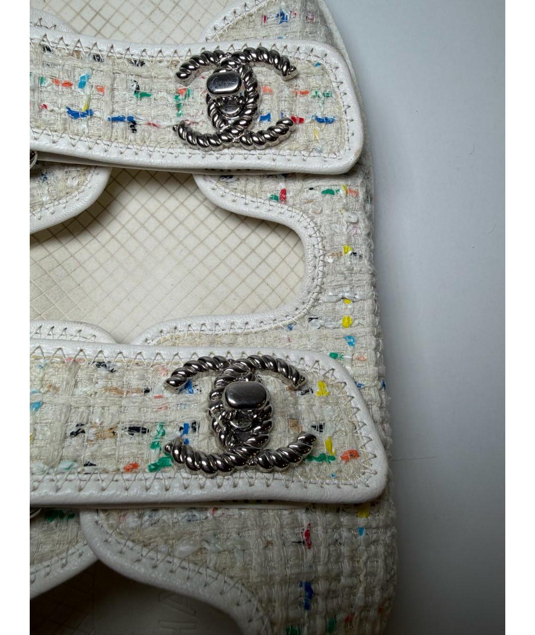 CHANEL Белые сандалии, фото 5