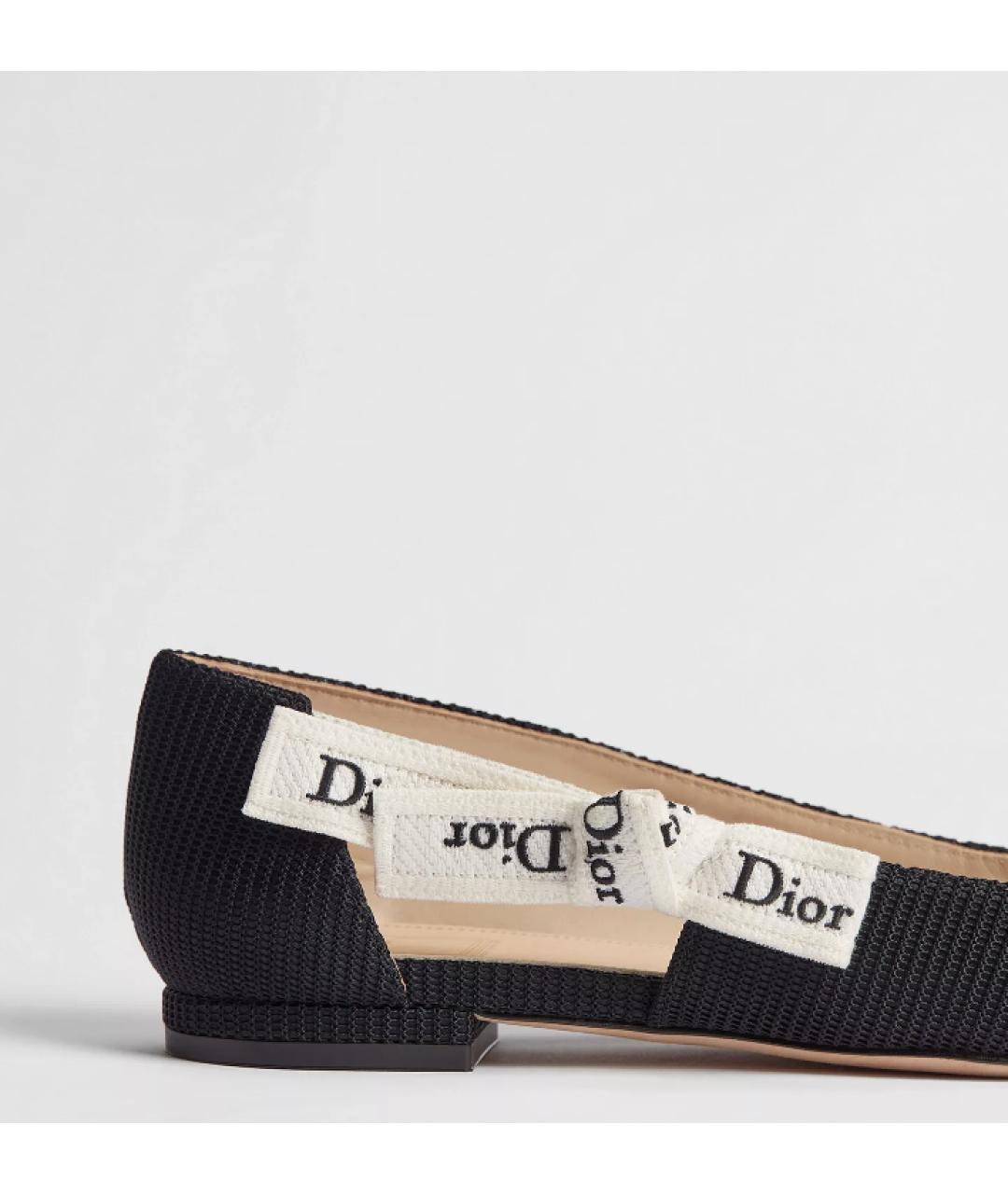 CHRISTIAN DIOR Черные балетки, фото 3