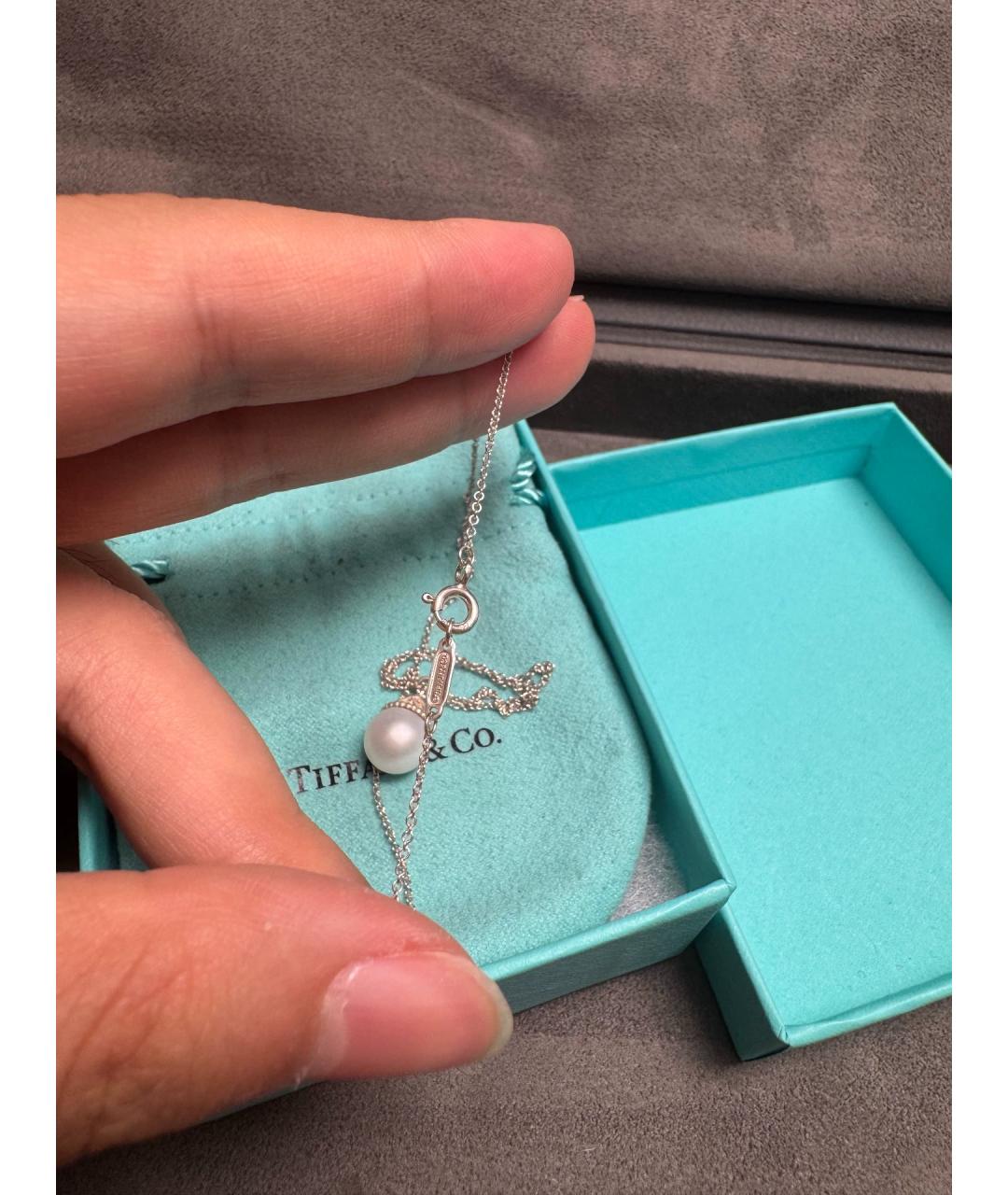 TIFFANY&CO Белый серебряный кулон, фото 4