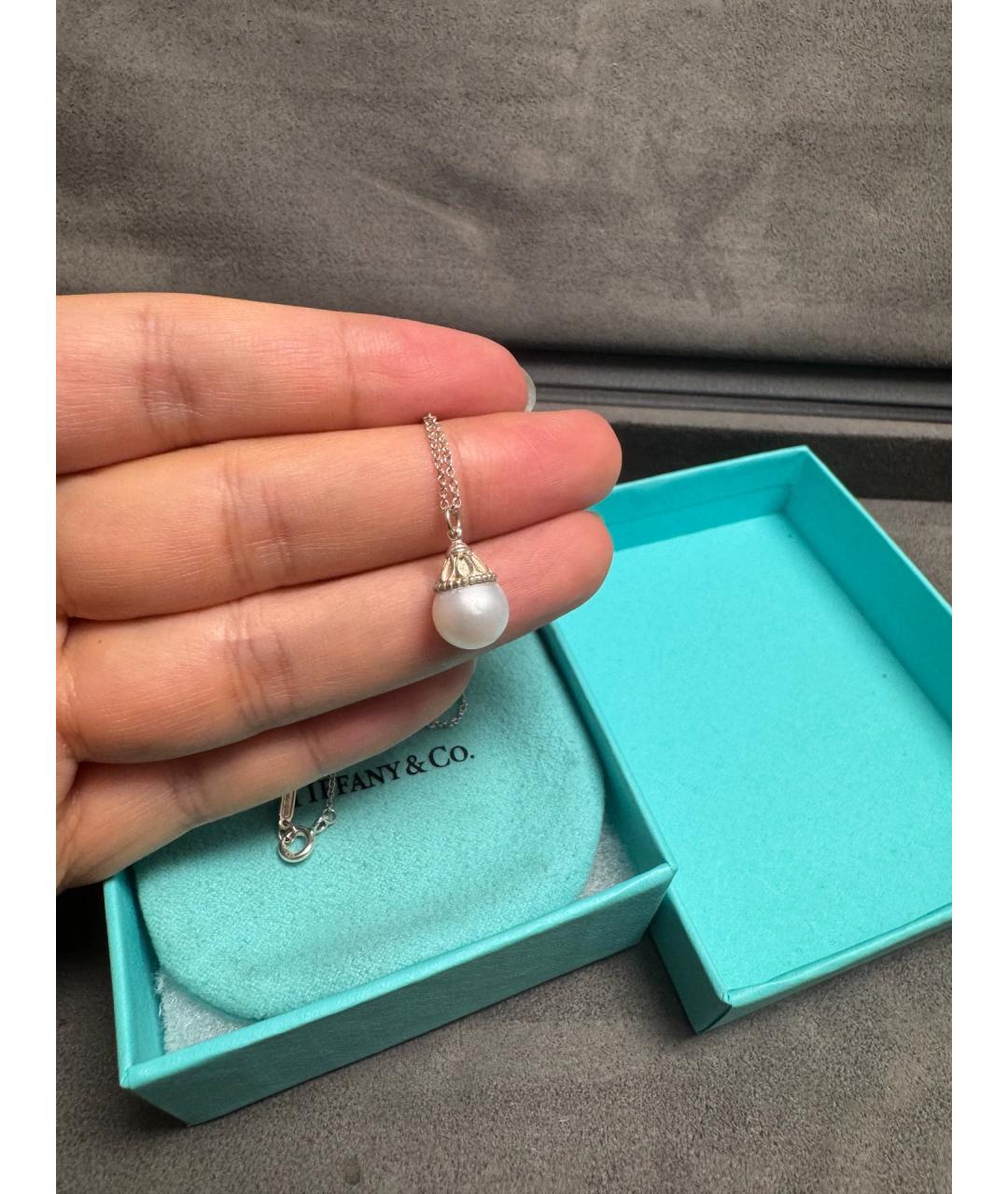 TIFFANY&CO Белый серебряный кулон, фото 2