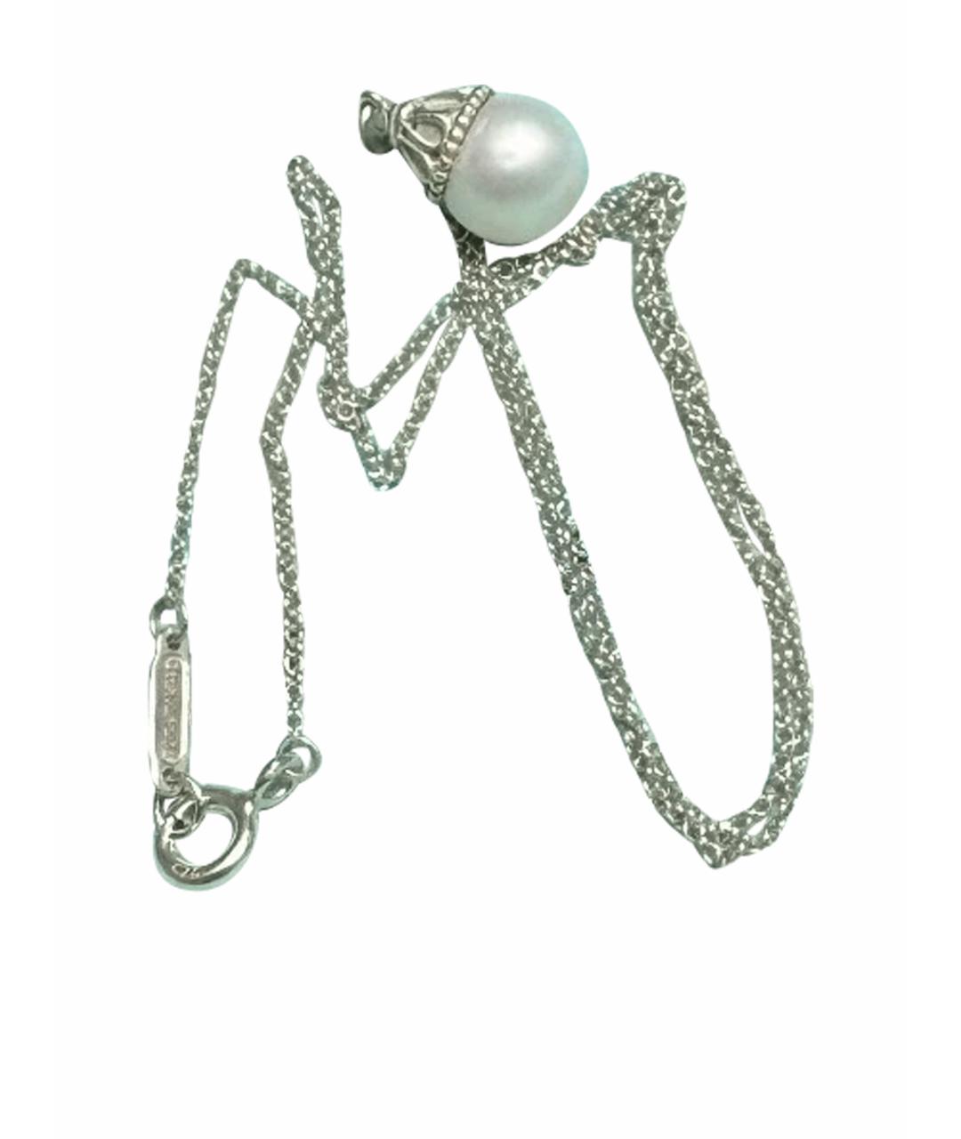 TIFFANY&CO Белый серебряный кулон, фото 1