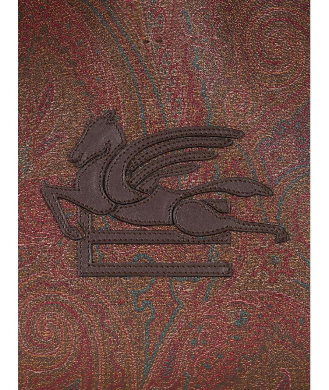 ETRO Коричневая хлопковая сумка тоут, фото 7