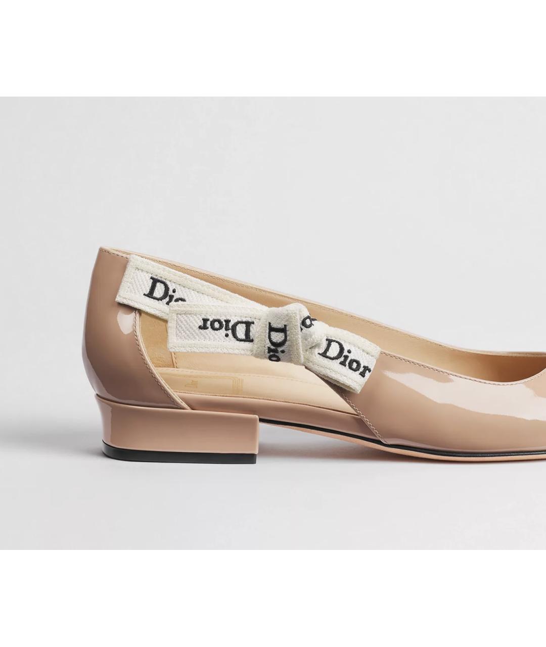 CHRISTIAN DIOR Черные балетки, фото 3