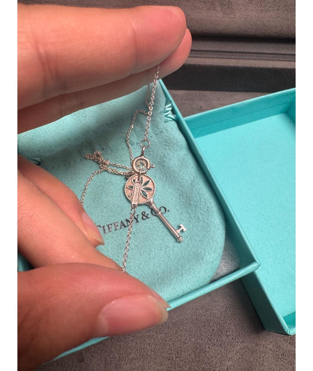 TIFFANY&CO Серебряная серебряная подвеска, фото 4