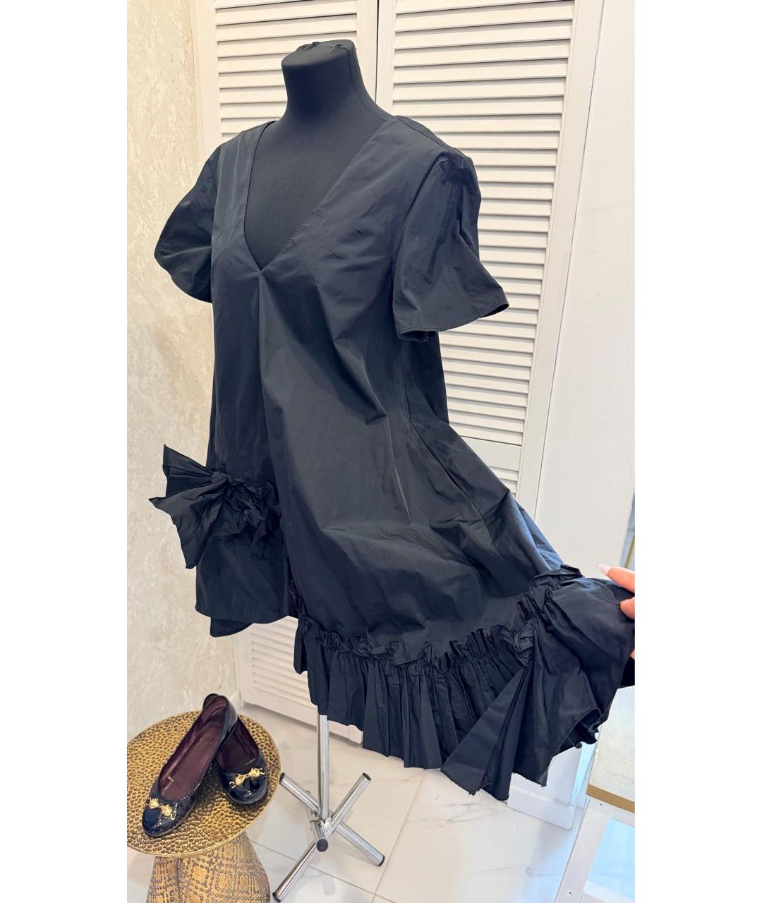 RED VALENTINO Черное повседневное платье, фото 4