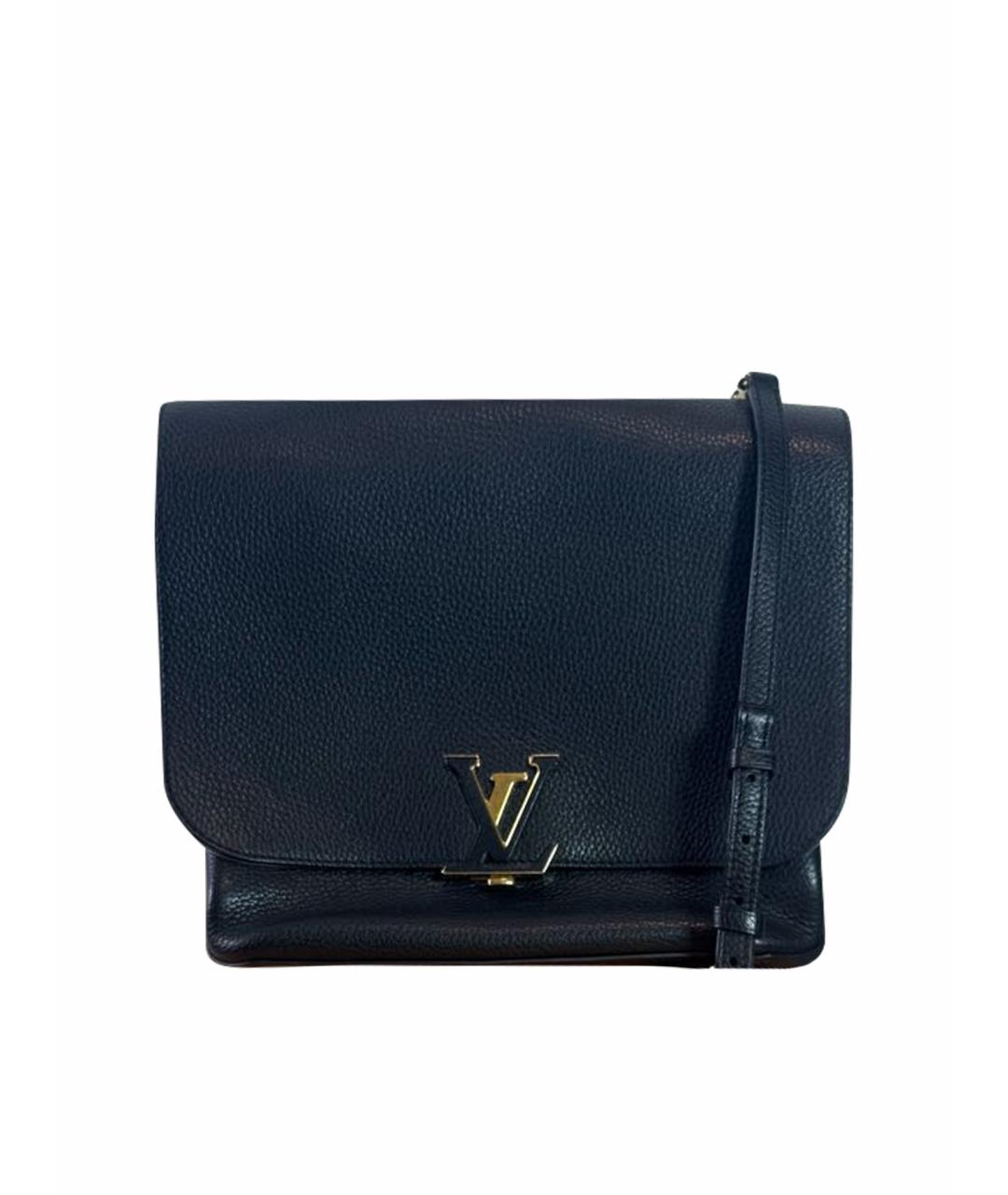 LOUIS VUITTON Черная кожаная сумка через плечо, фото 1