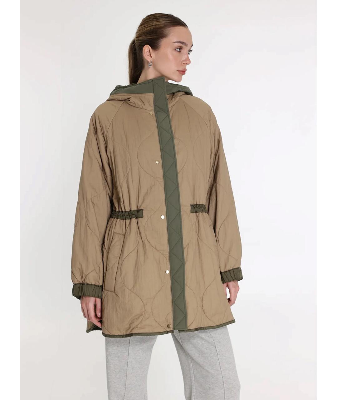 WEEKEND MAX MARA Хаки полиамидовая куртка, фото 2