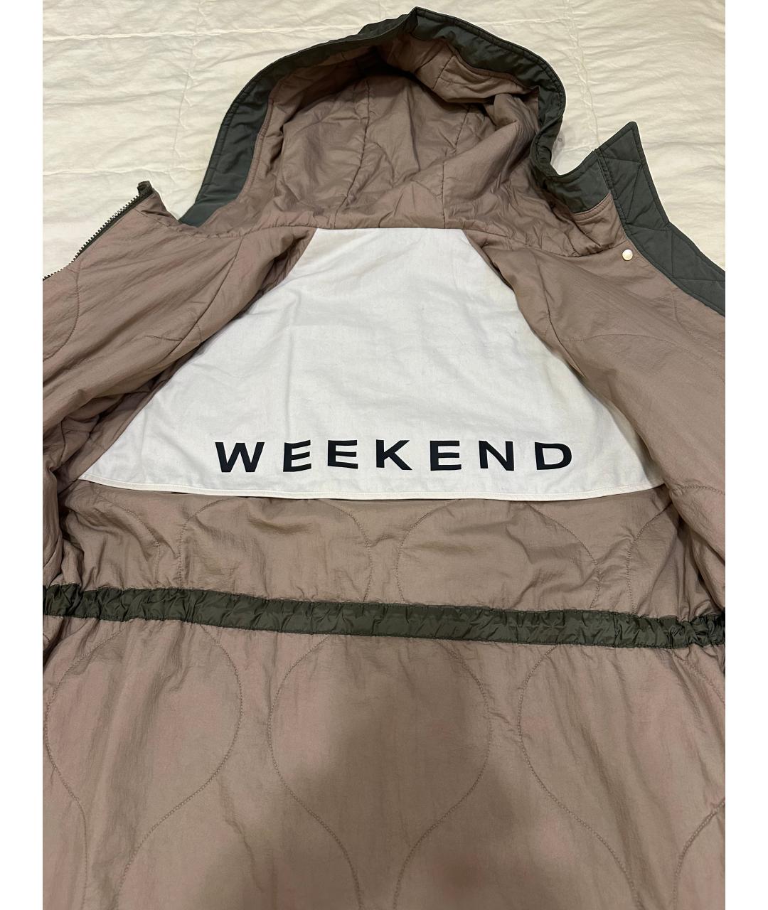 WEEKEND MAX MARA Хаки полиамидовая куртка, фото 5