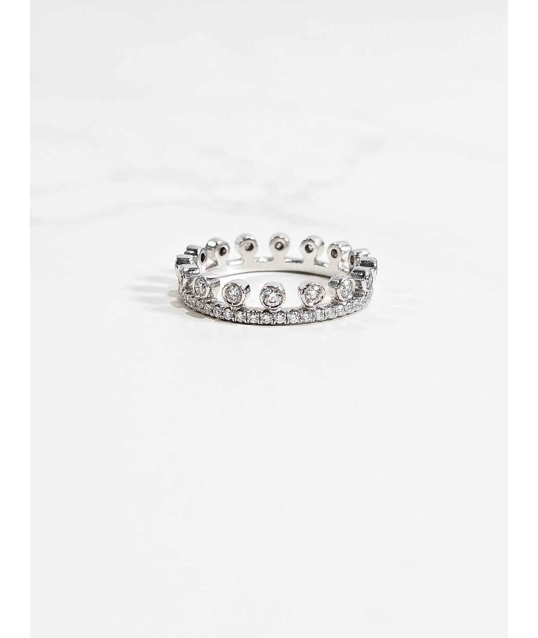 DE BEERS Серебряное кольцо из белого золота, фото 3