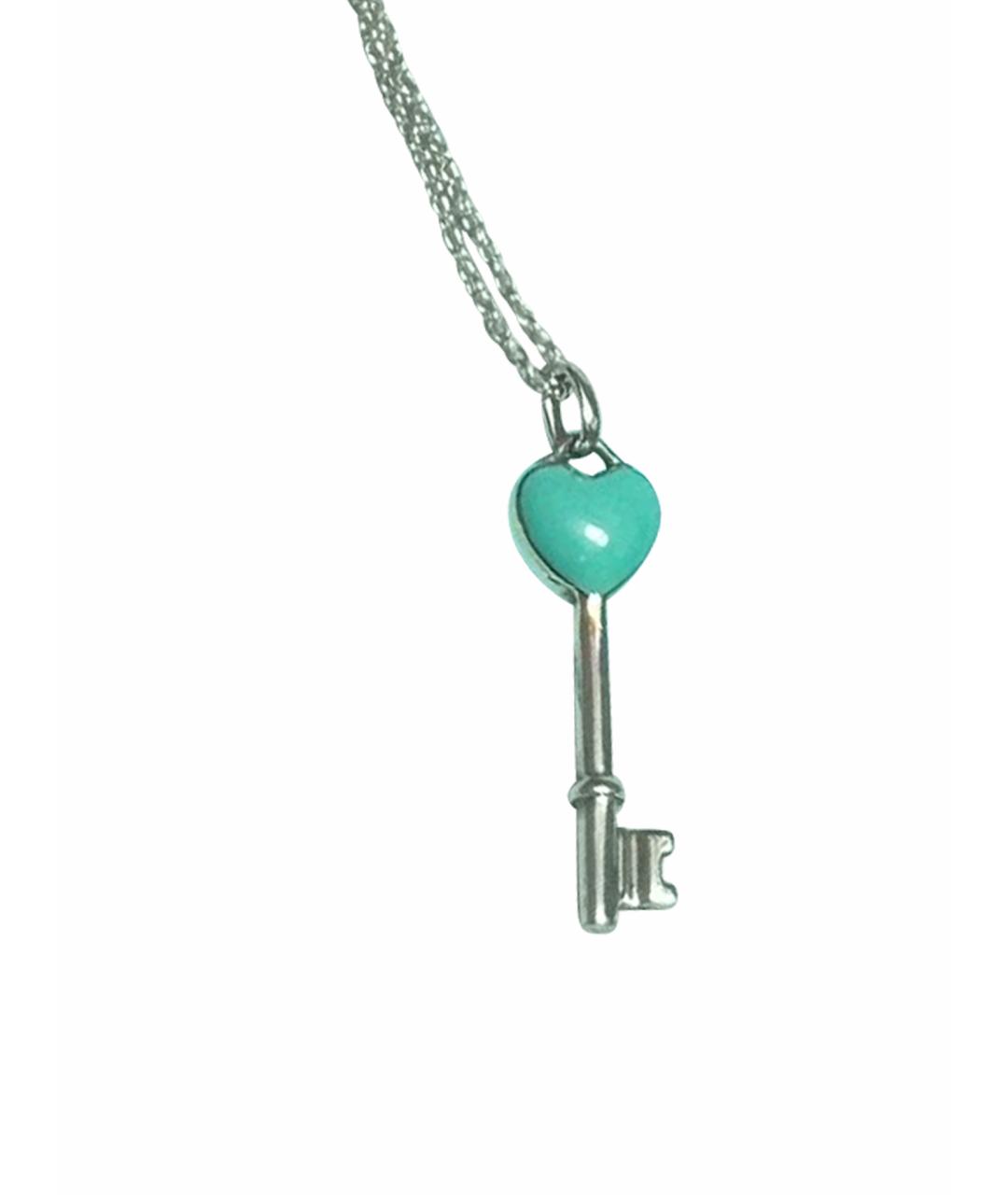 TIFFANY&CO Синий серебряный кулон, фото 1