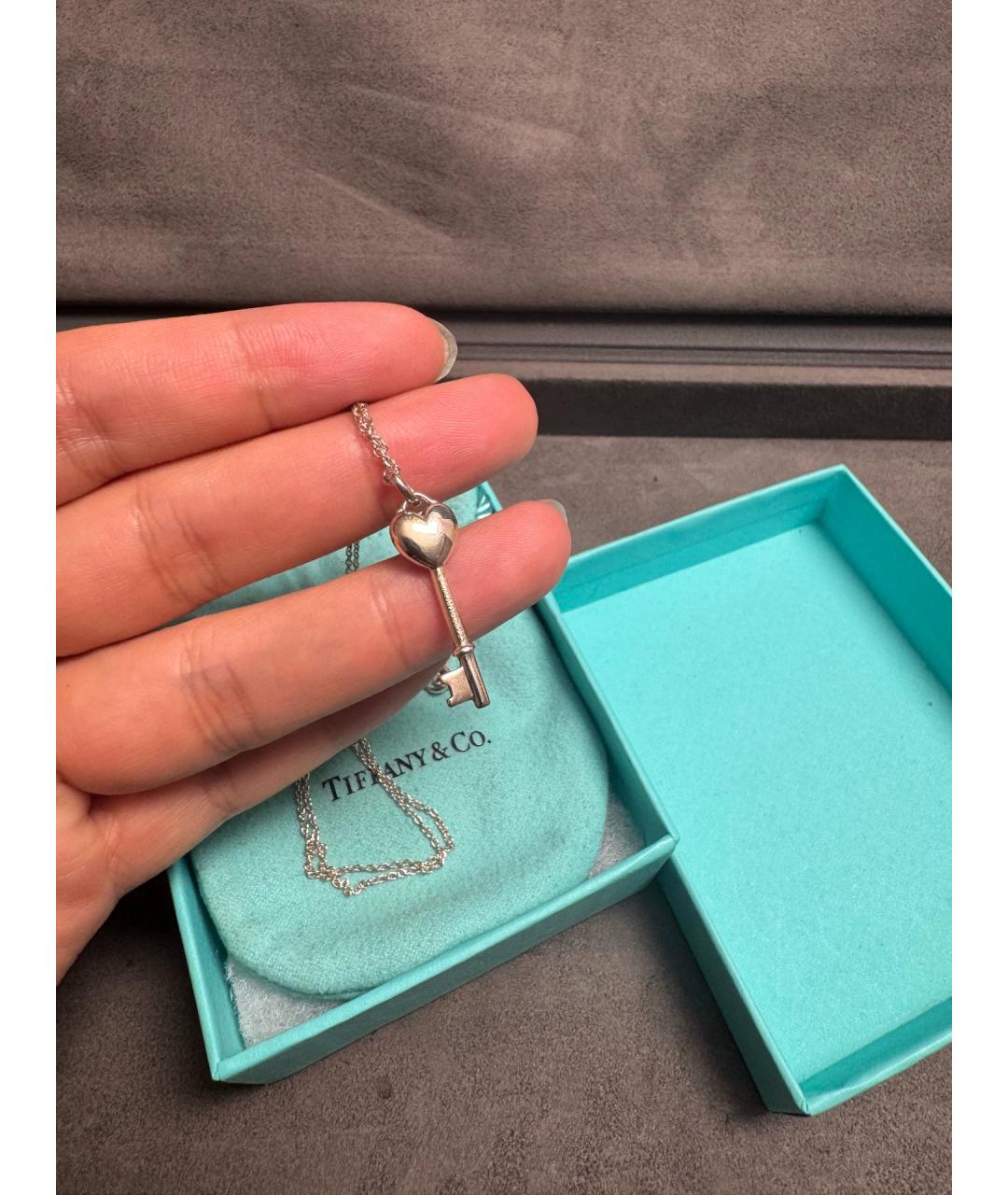 TIFFANY&CO Синий серебряный кулон, фото 3