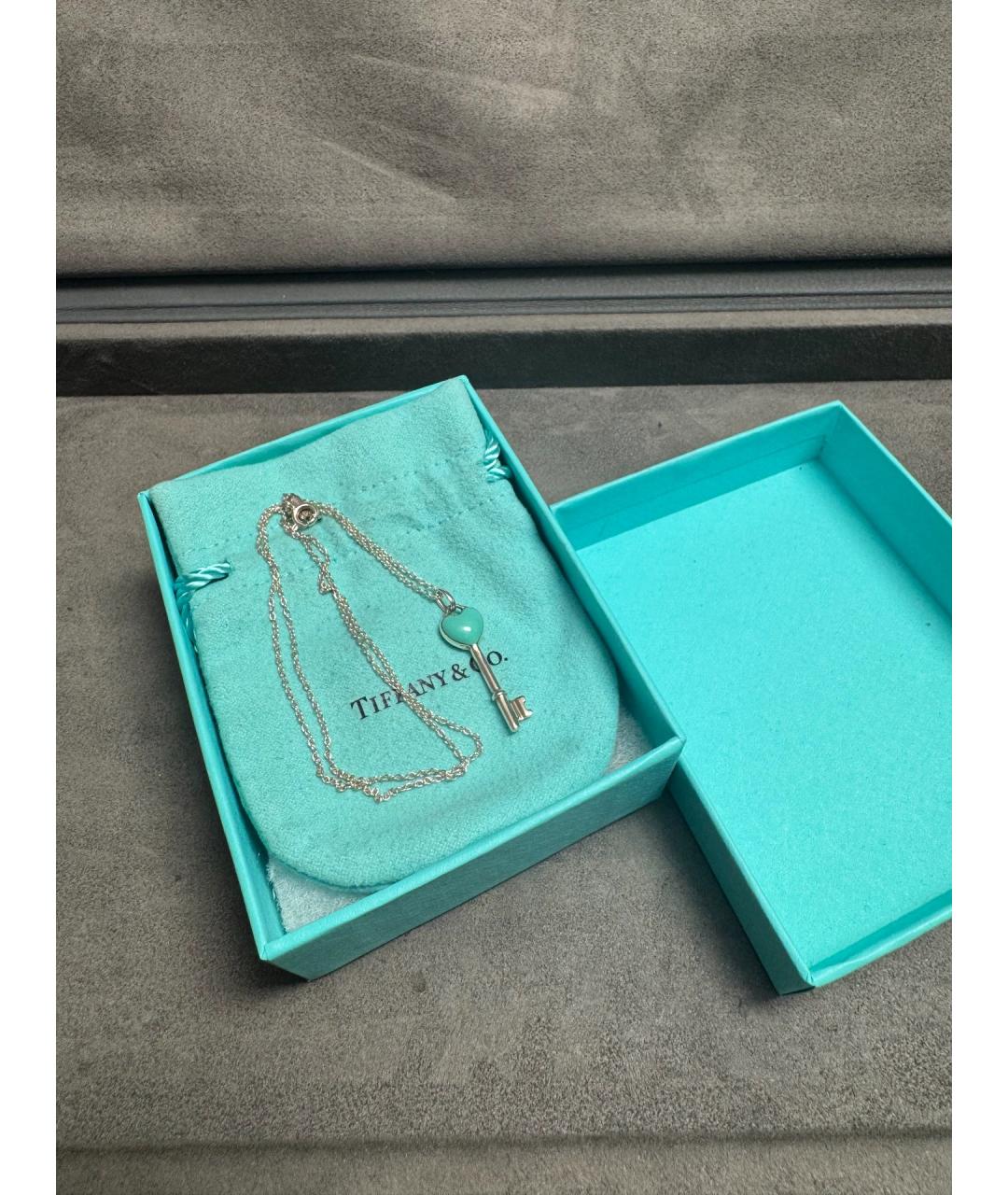 TIFFANY&CO Синий серебряный кулон, фото 6