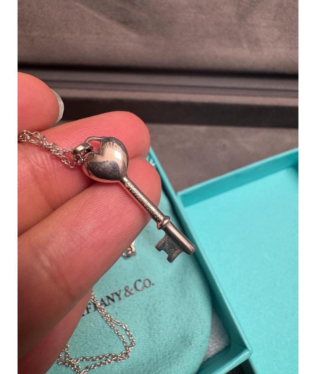 TIFFANY&CO Синий серебряный кулон, фото 4