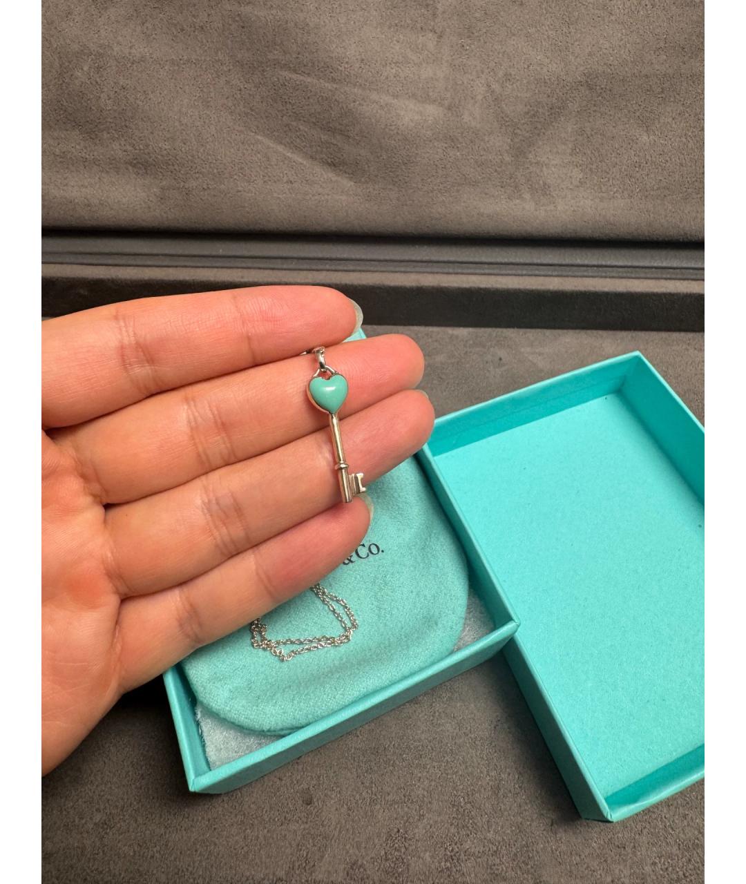 TIFFANY&CO Синий серебряный кулон, фото 2