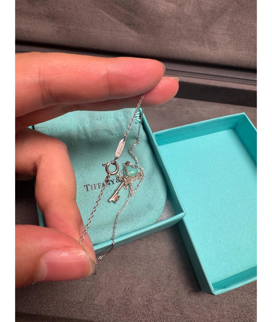 TIFFANY&CO Синий серебряный кулон, фото 5