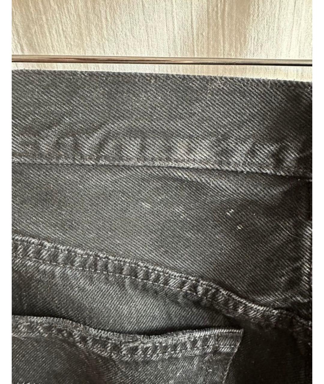 LEVI'S Черные хлопковые прямые джинсы, фото 6