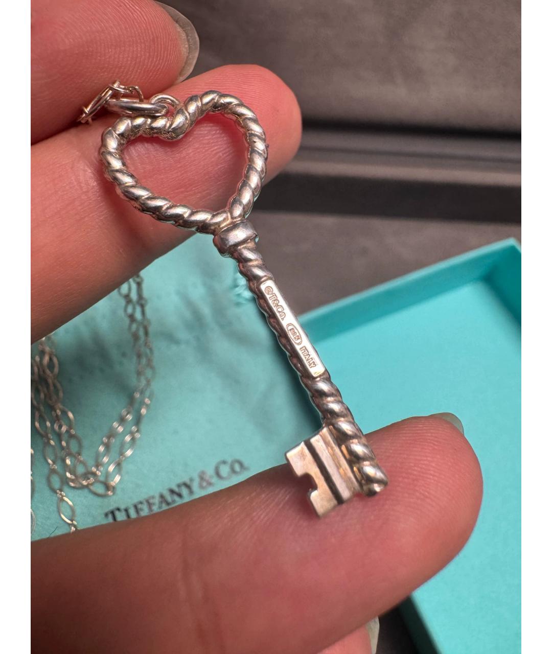 TIFFANY&CO Серебряная серебряная подвеска, фото 5