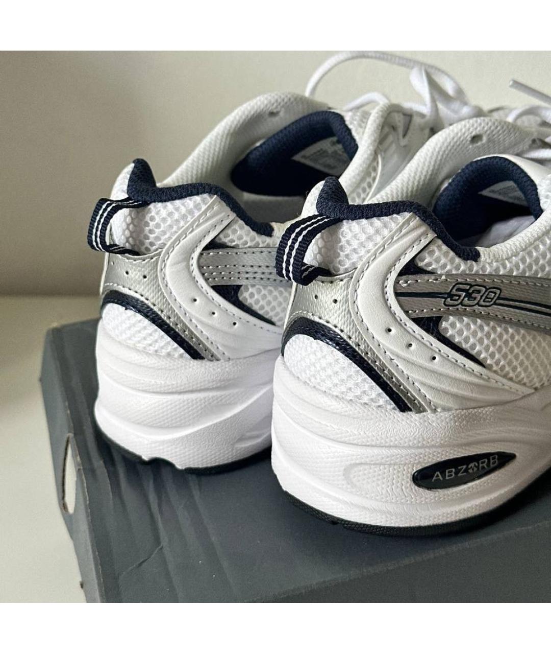 NEW BALANCE Белые синтетические кроссовки, фото 4