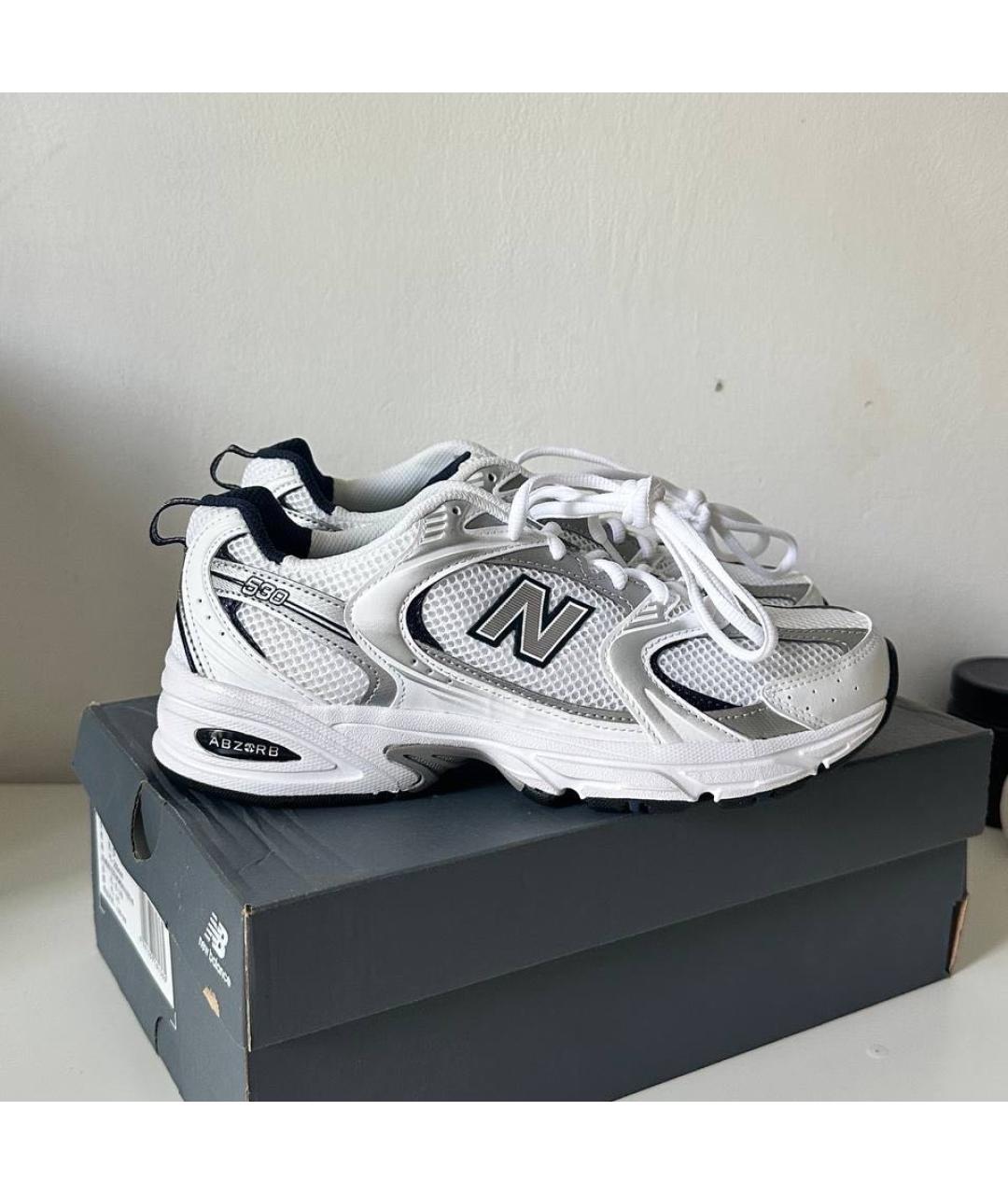 NEW BALANCE Белые синтетические кроссовки, фото 7