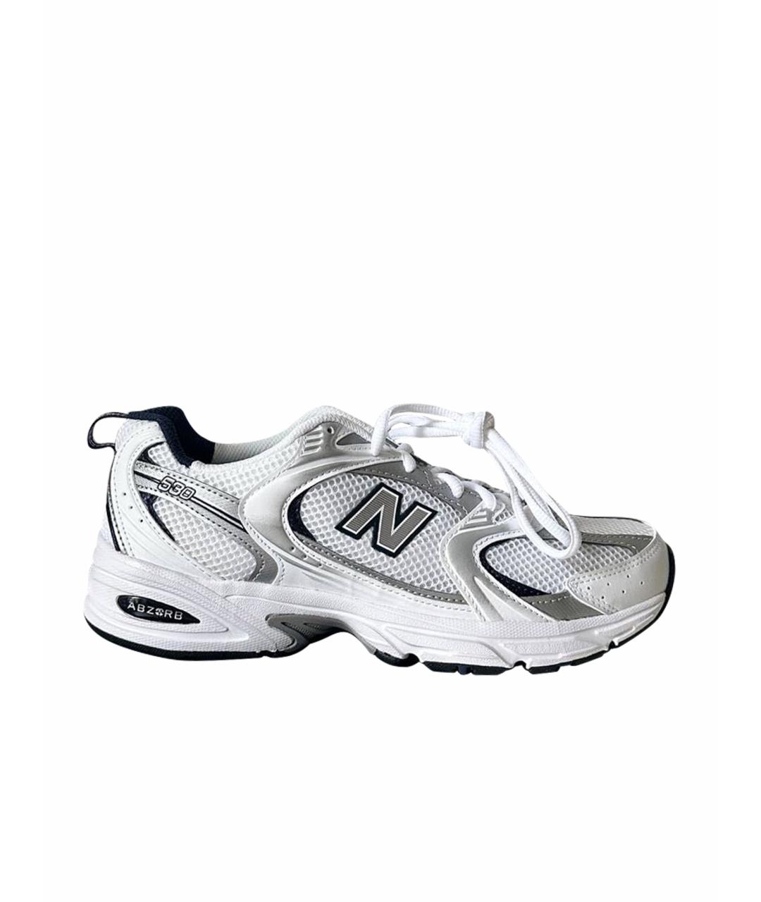NEW BALANCE Белые синтетические кроссовки, фото 1