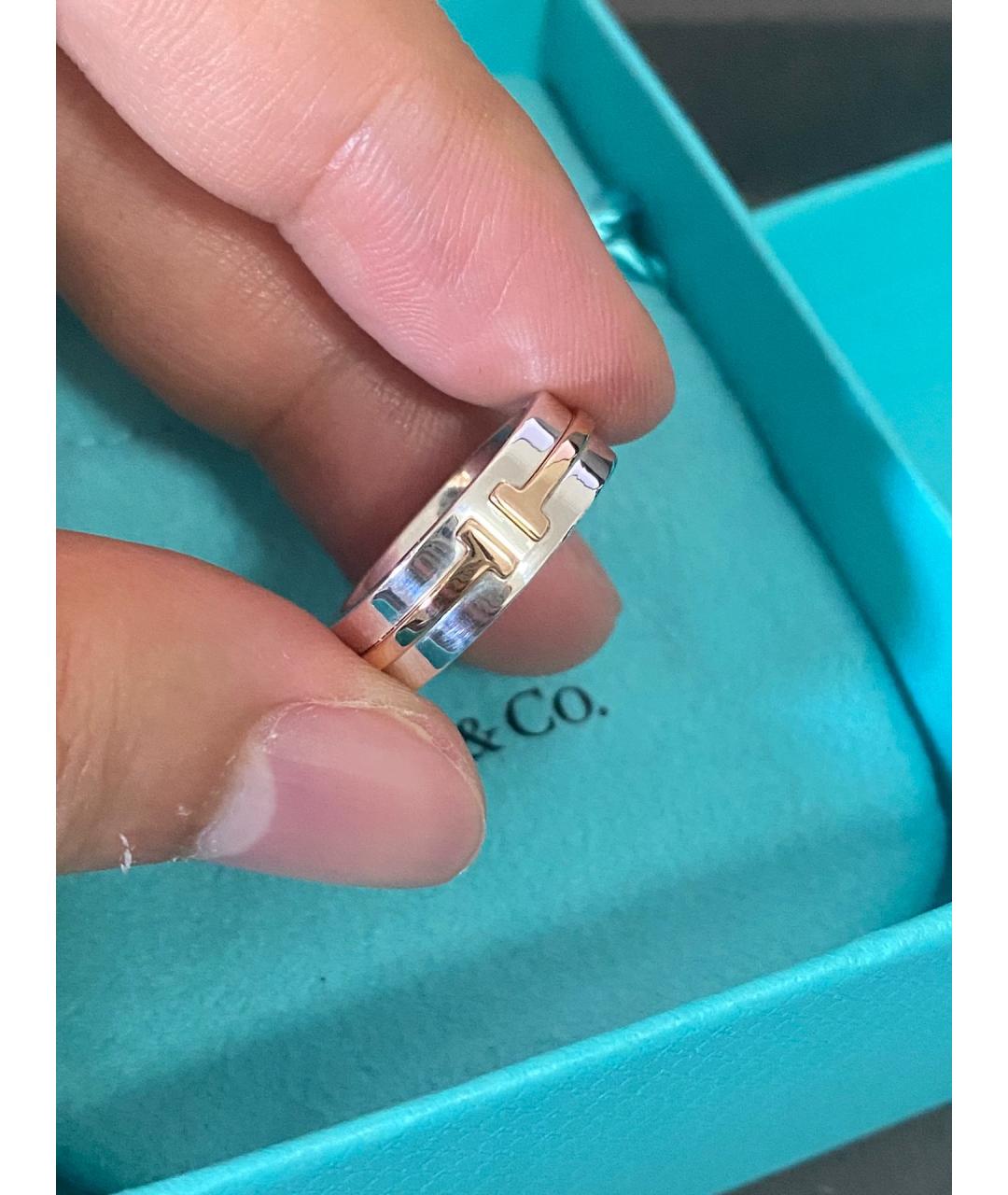 TIFFANY&CO Золотое серебряное кольцо, фото 8