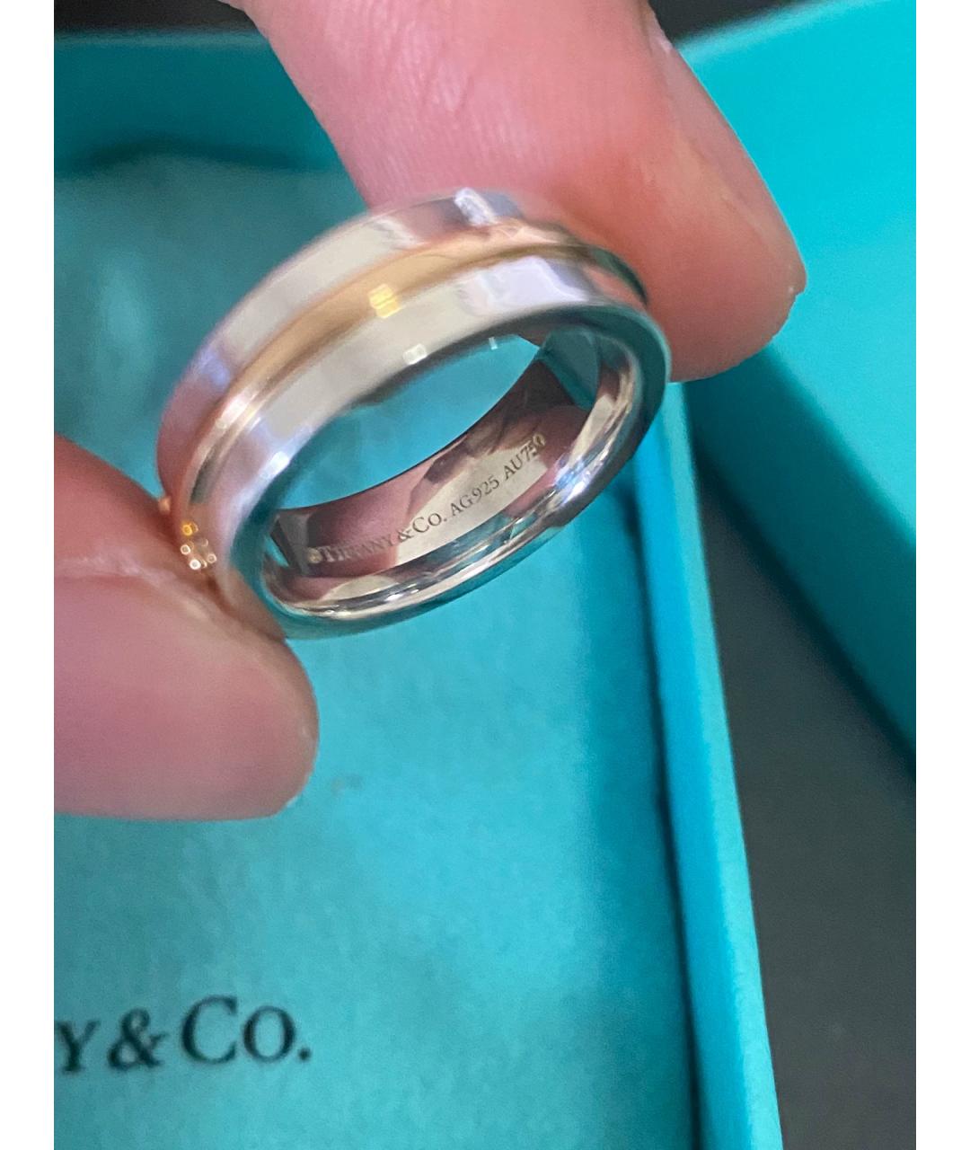 TIFFANY&CO Золотое серебряное кольцо, фото 7