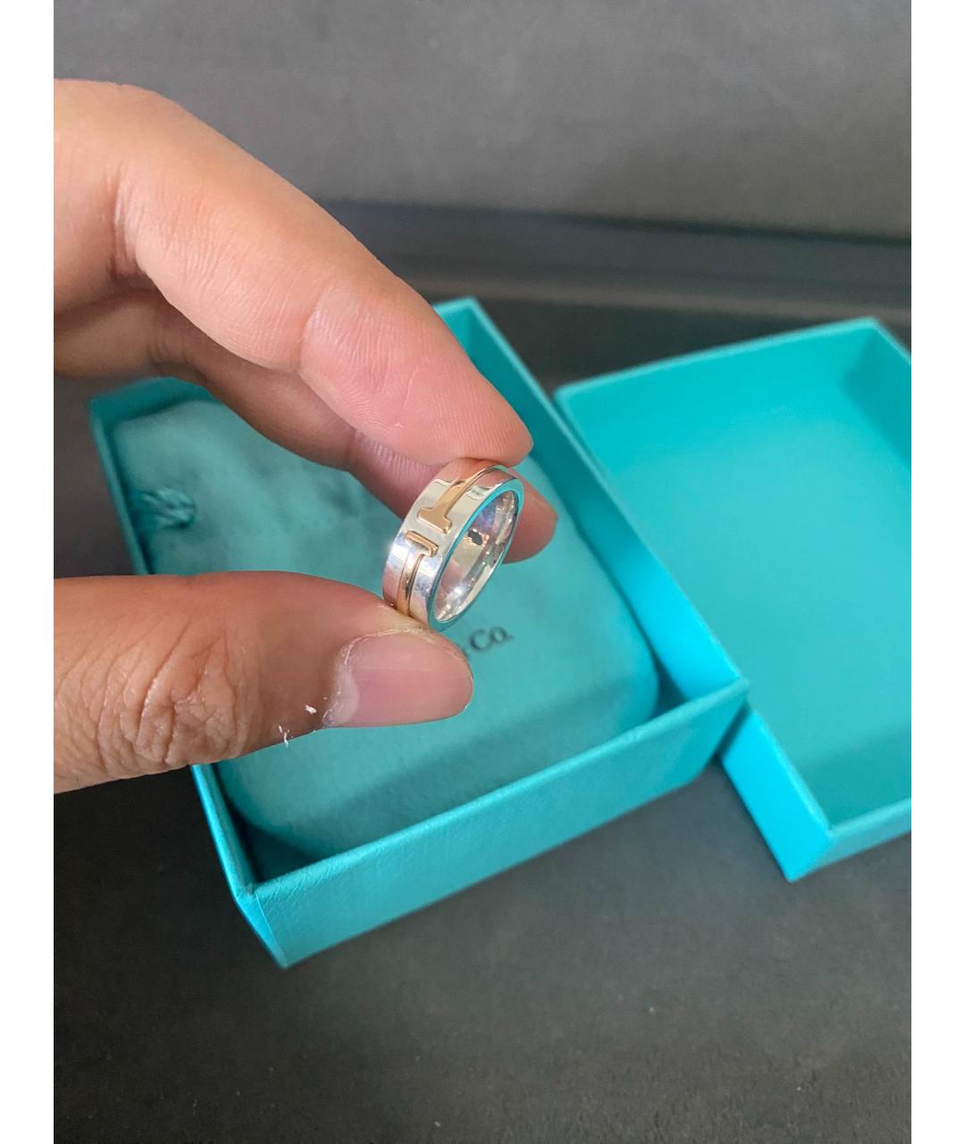TIFFANY&CO Золотое серебряное кольцо, фото 5