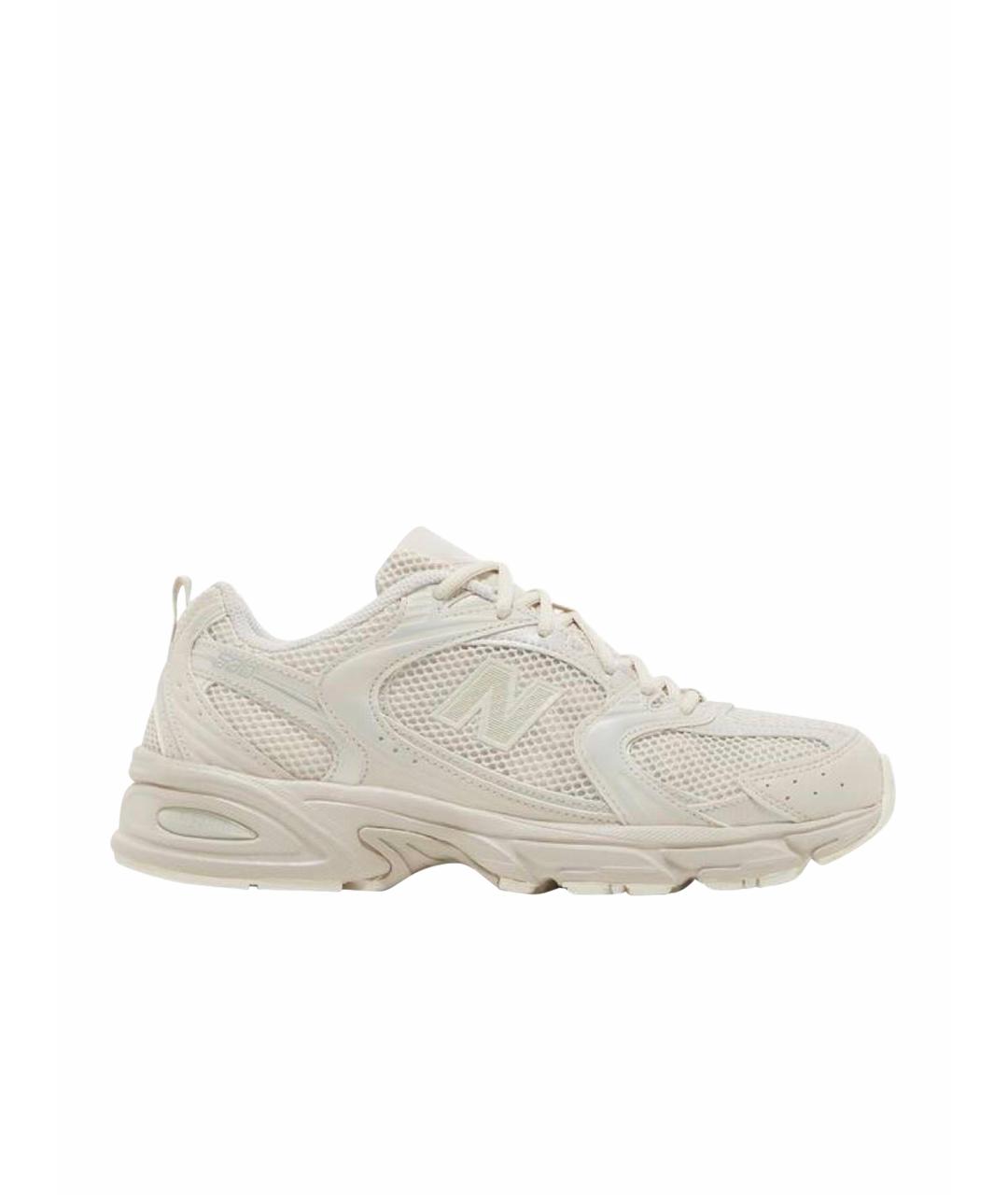 NEW BALANCE Бежевые синтетические кроссовки, фото 1