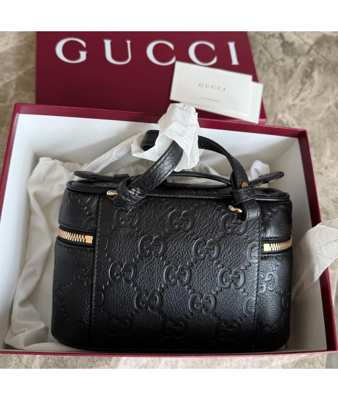 GUCCI Коричневая сумка через плечо из канвы, фото 5