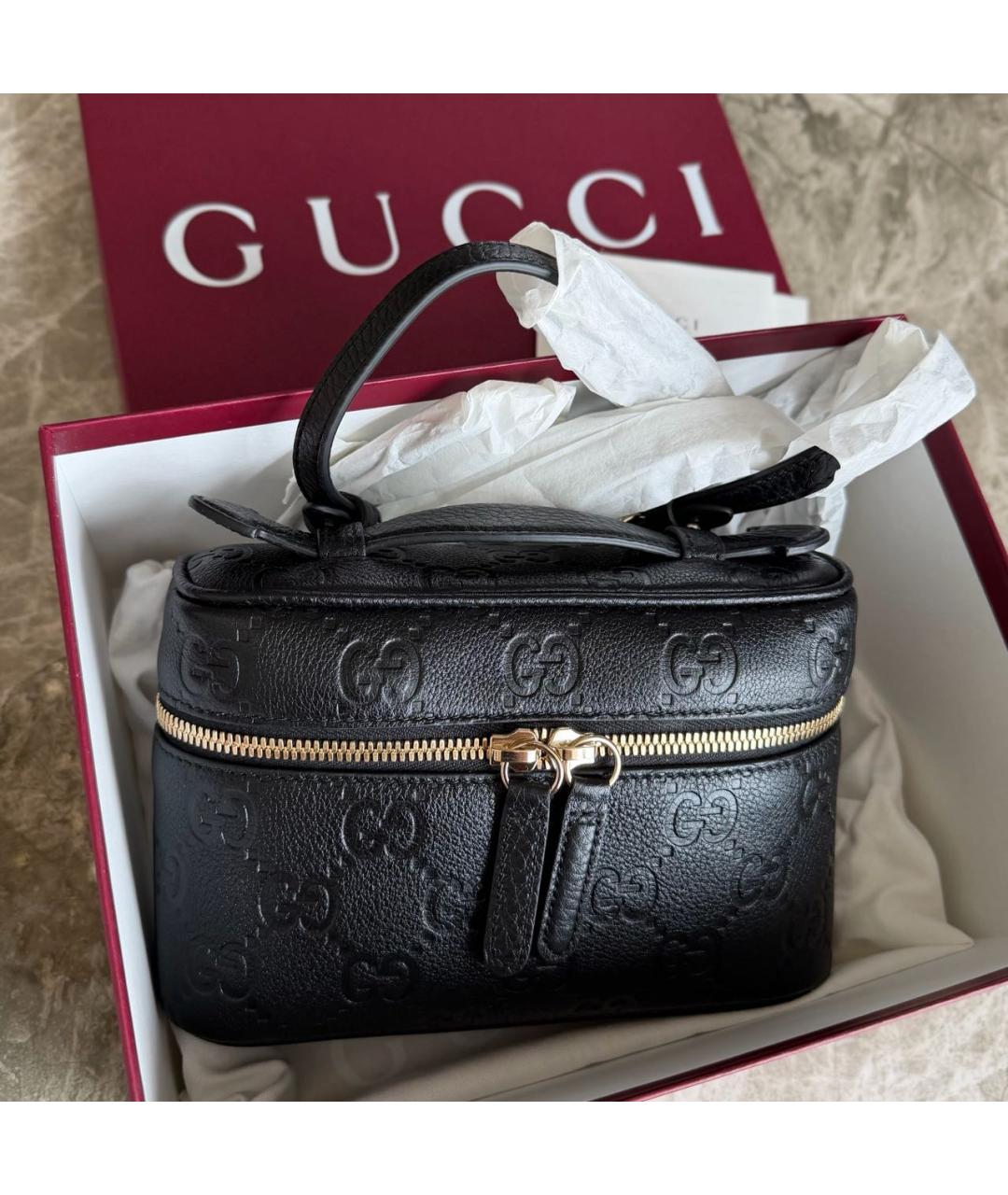 GUCCI Коричневая сумка через плечо из канвы, фото 4