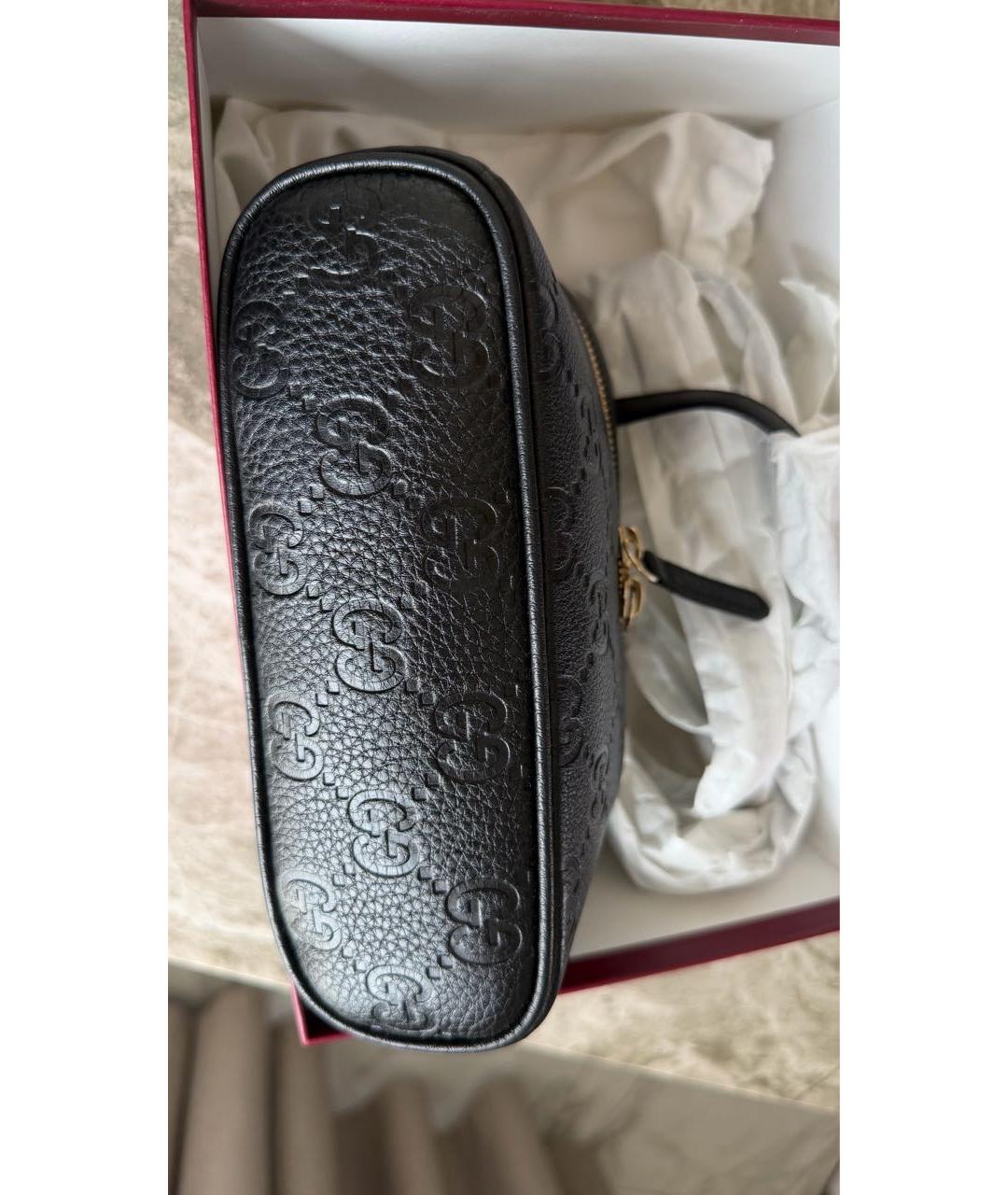 GUCCI Коричневая сумка через плечо из канвы, фото 6