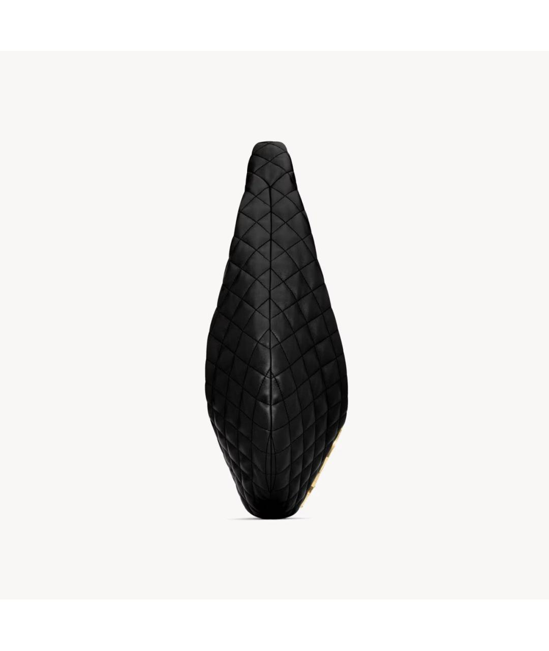 SAINT LAURENT Черная кожаная сумка через плечо, фото 4
