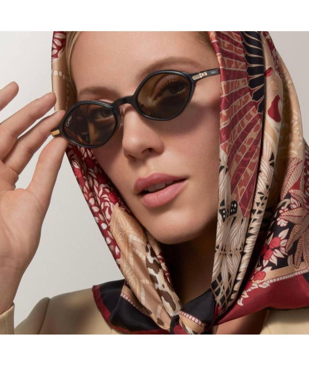 CARTIER Черные пластиковые солнцезащитные очки, фото 6
