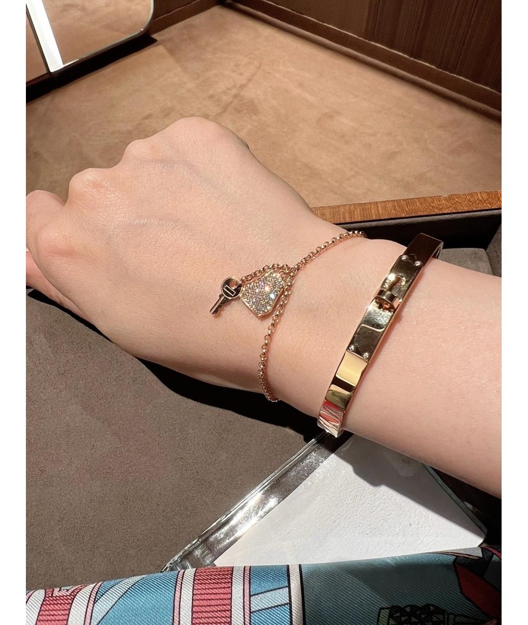 HERMES Золотой браслет из розового золота, фото 8