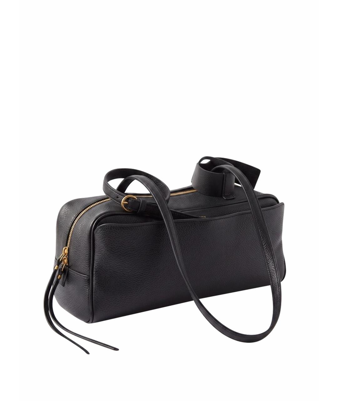BALENCIAGA Черная кожаная сумка с короткими ручками, фото 1