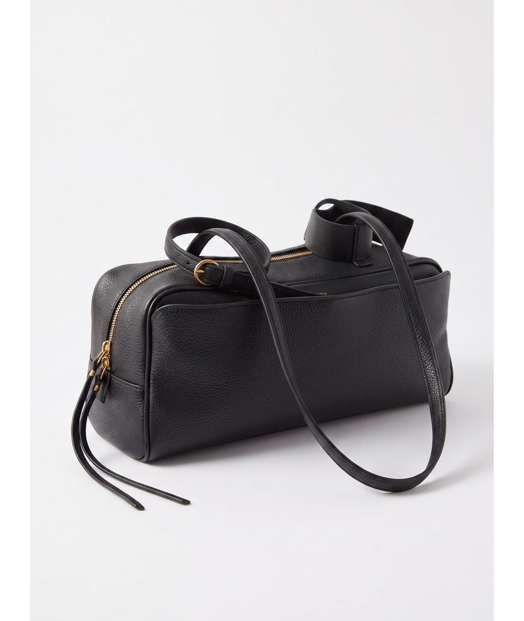 BALENCIAGA Черная кожаная сумка с короткими ручками, фото 5