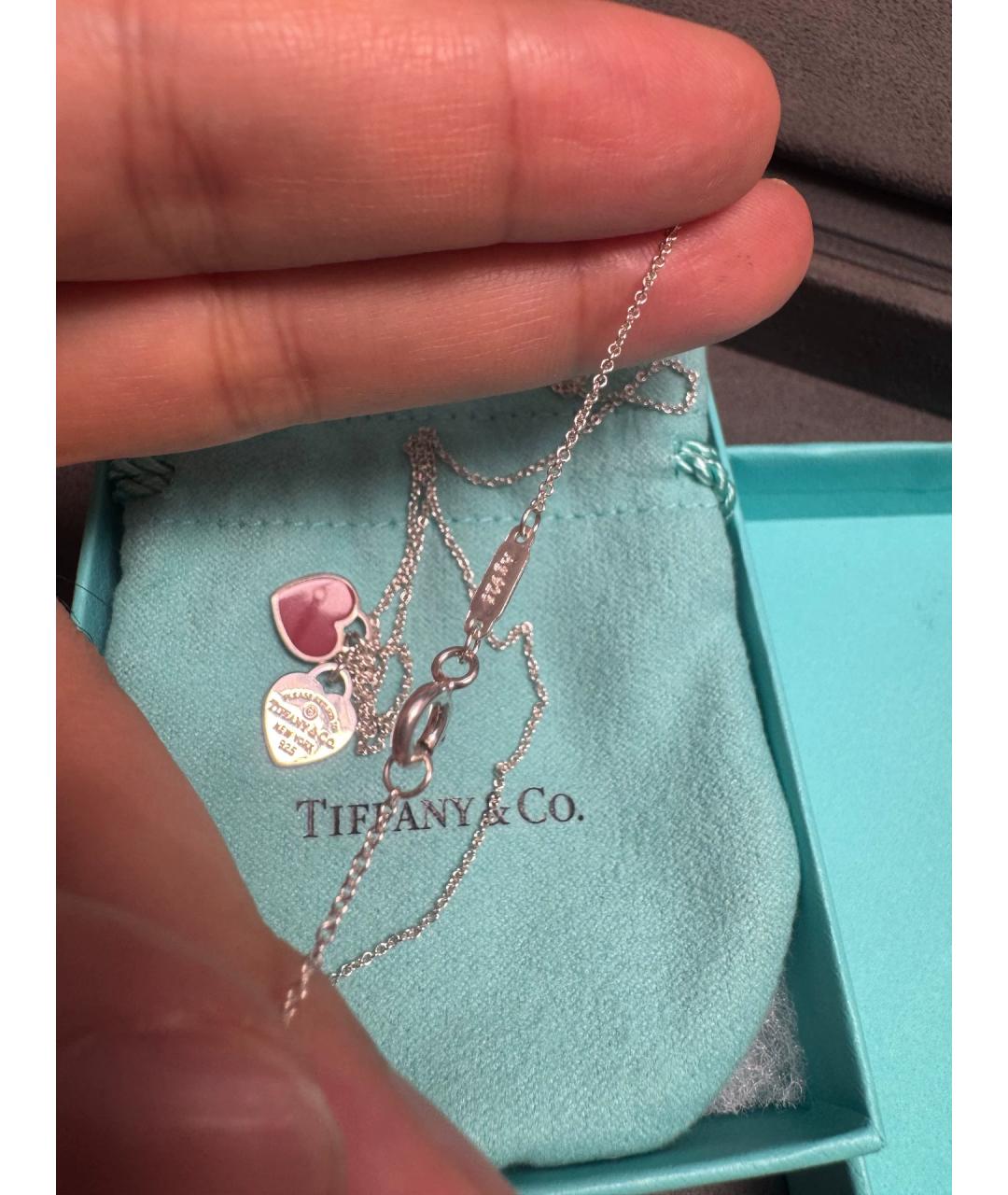 TIFFANY&CO Красный серебряный кулон, фото 5