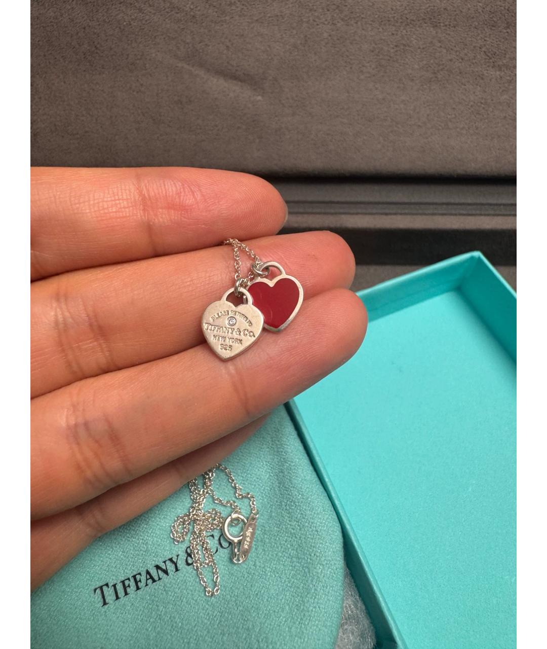 TIFFANY&CO Красный серебряный кулон, фото 2