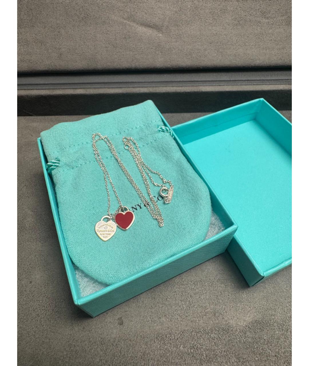 TIFFANY&CO Красный серебряный кулон, фото 6
